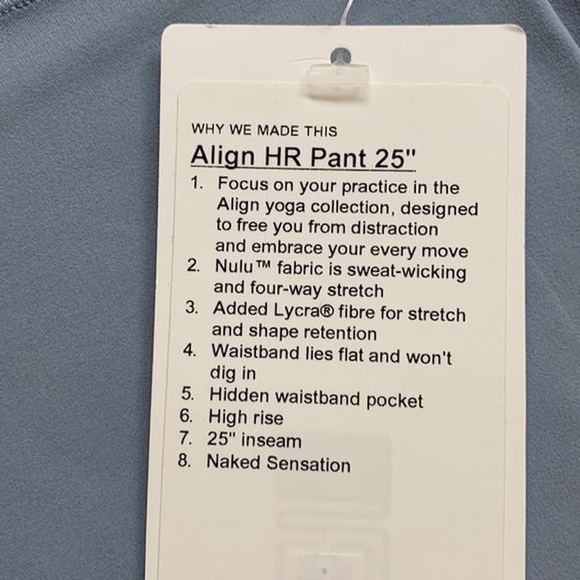 ❌SOLD ❌Lululemon Align High-Rise Pant 25" - Picture 8 of 13